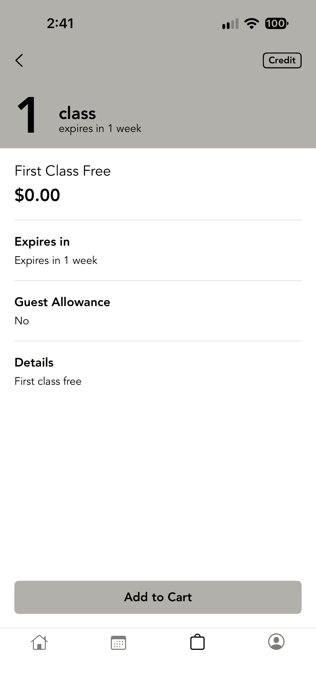 Live Korio Method iOS First Class Free product details with Add to Cart button